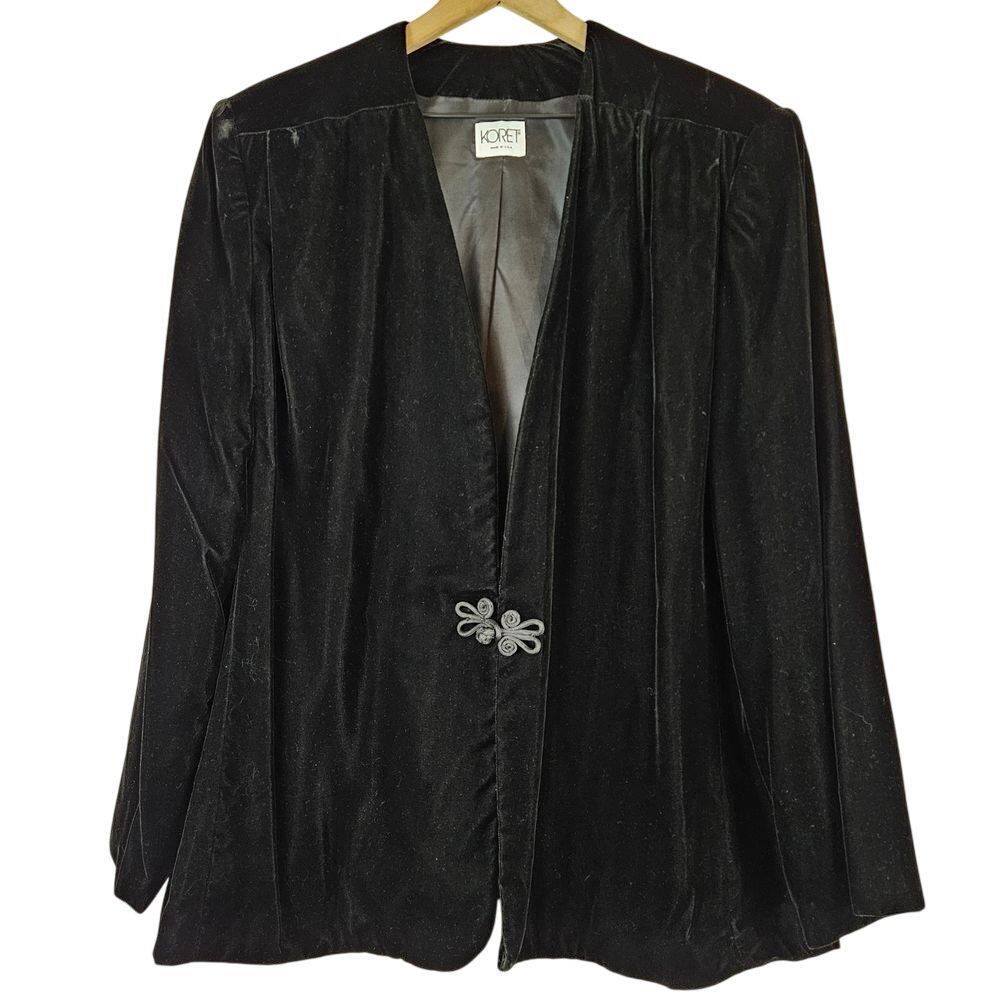 Koret vintage plus size velvet blazer skirt suit set, 90's,‎ size 22w